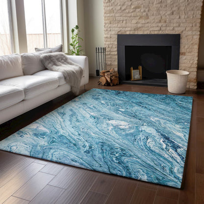 Premium Machine Washable Mayfield  Sky 5' x 7'6" Rug