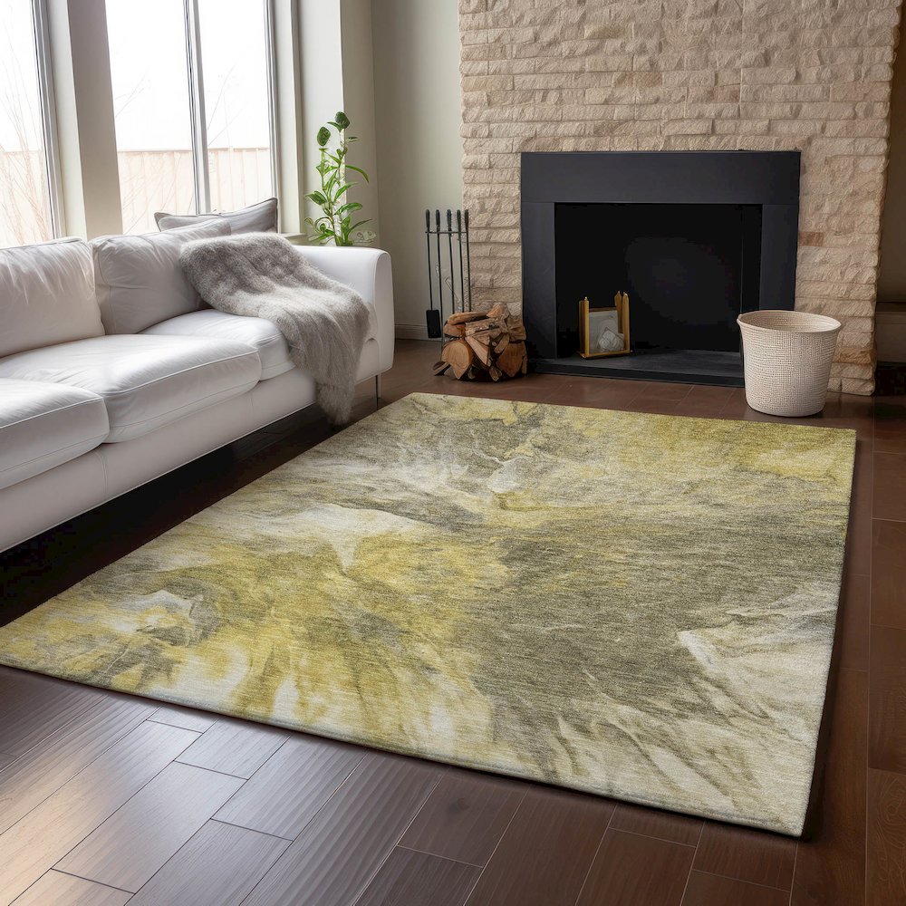 Premium Machine Washable Mayfield  Taupe 5' x 7'6" Rug