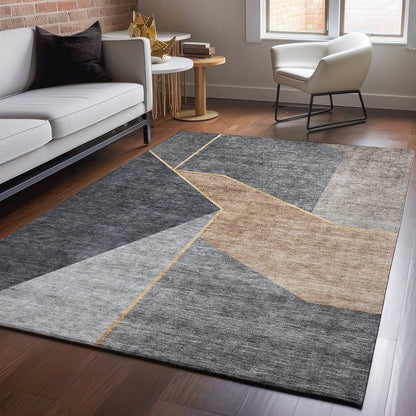 Premium Machine Washable Mayfield  Charcoal 5' x 7'6" Rug