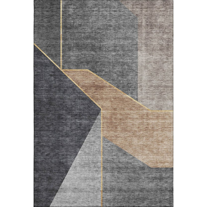 Premium Machine Washable Mayfield  Charcoal 5' x 7'6" Rug