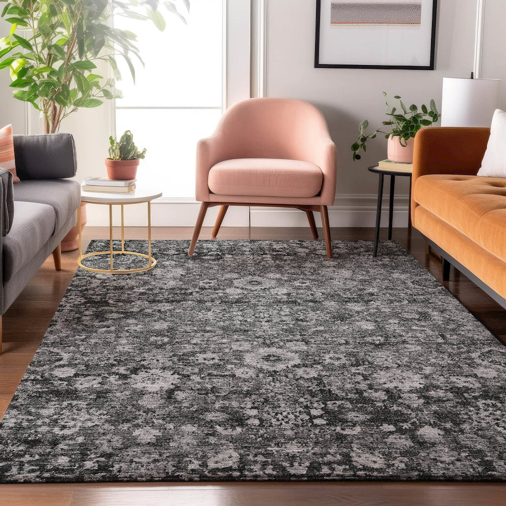 Premium Machine Washable Mayfield  Gray 5' x 7'6" Rug