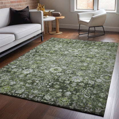 Premium Machine Washable Mayfield  Green 5' x 7'6" Rug
