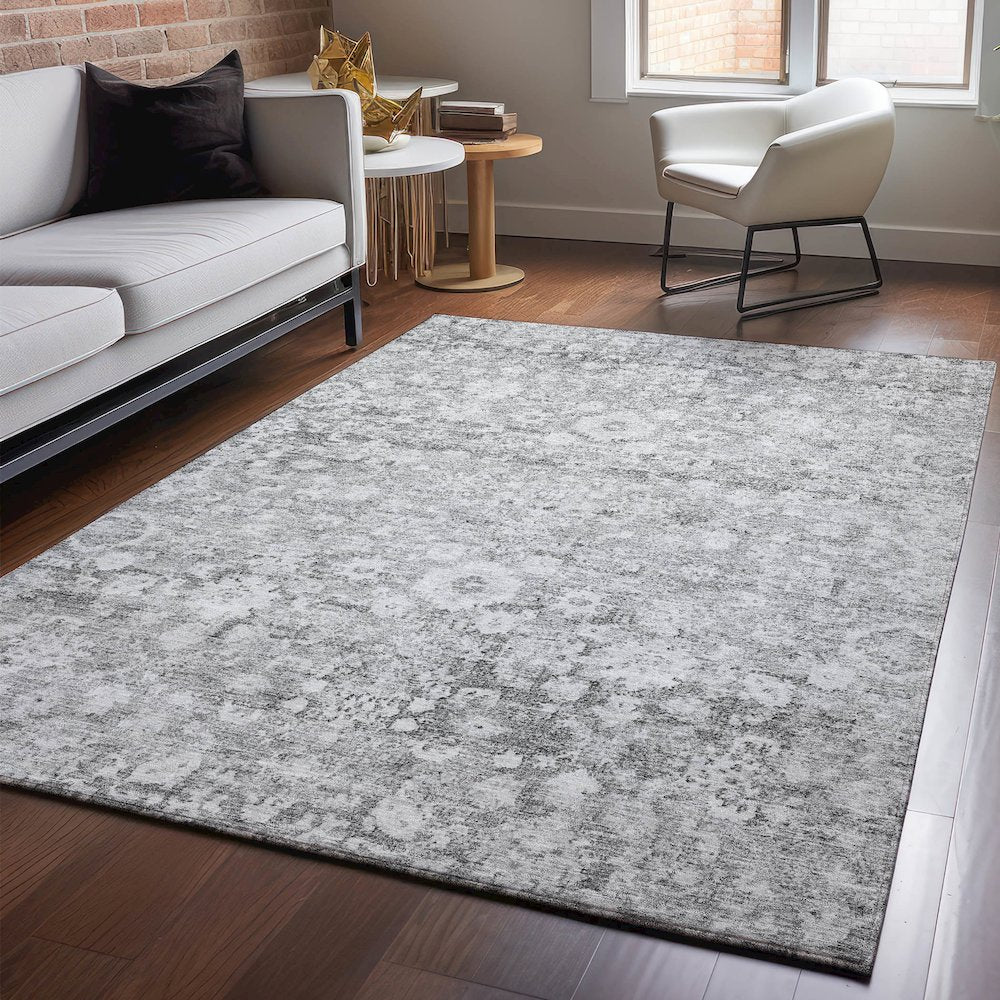 Premium Machine Washable Mayfield  Silver 5' x 7'6" Rug