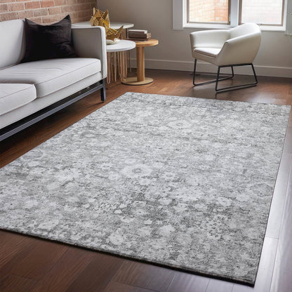 Premium Machine Washable Mayfield  Silver 5' x 7'6" Rug