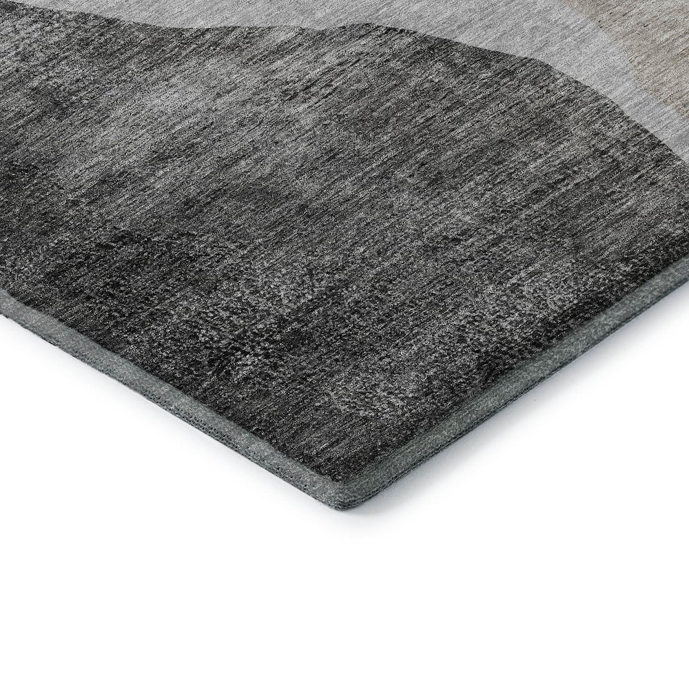 Premium Machine Washable Mayfield AMF667 Charcoal 2'6" x 3'10" Rug