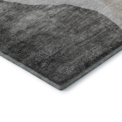 Premium Machine Washable Mayfield AMF667 Charcoal 2'6" x 3'10" Rug