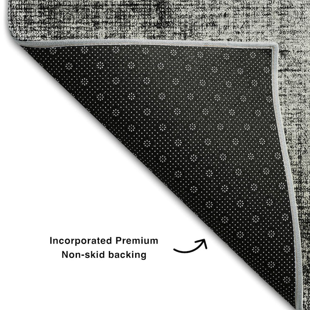 Premium Machine Washable Mayfield AMF679 Gray 2'6" x 3'10" Rug