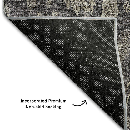 Premium Machine Washable Mayfield AMF680 Taupe 2'6" x 3'10" Rug