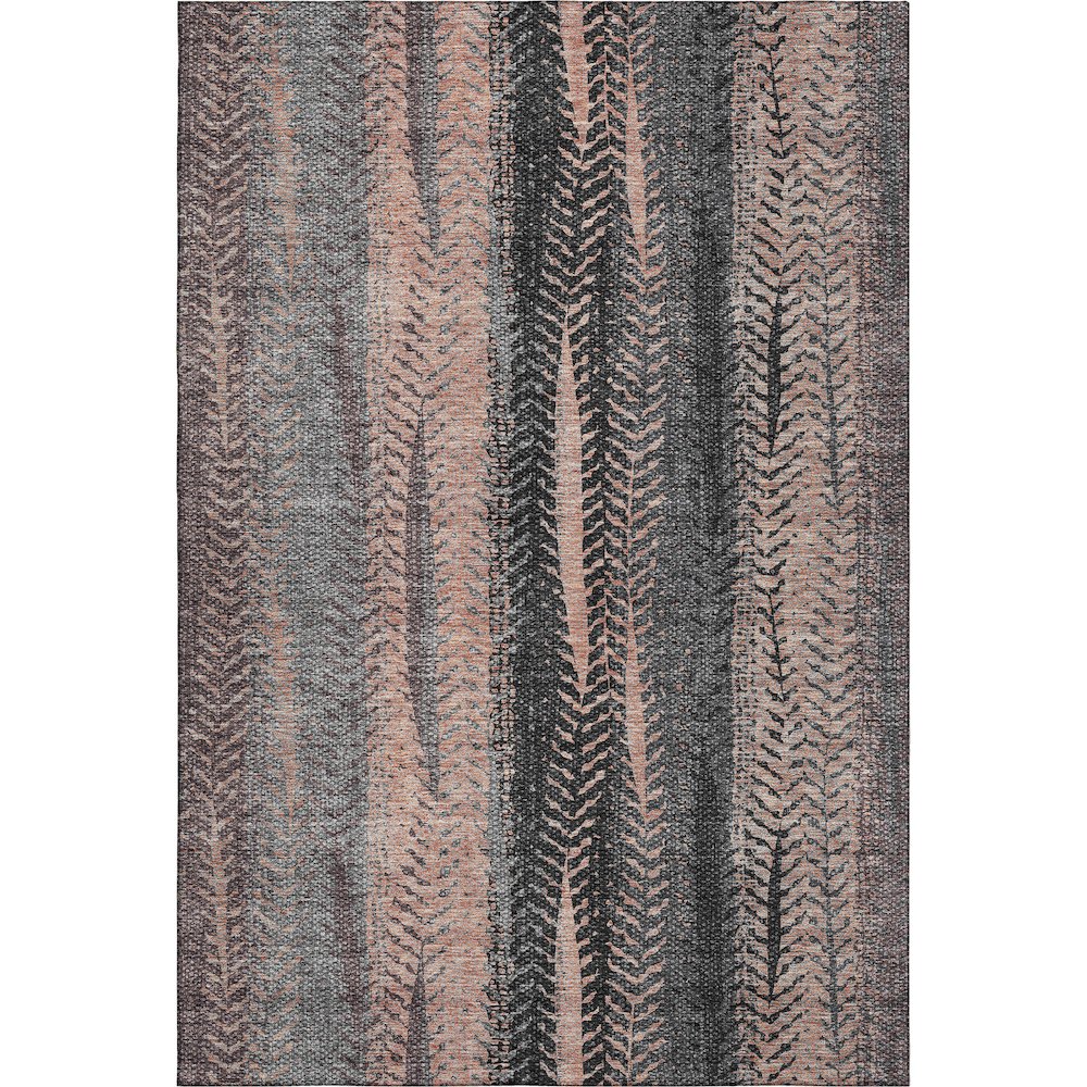 Premium Machine Washable Mayfield AMF693 Terracotta 5' x 7'6" Rug