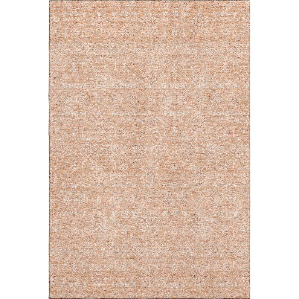 Premium Machine Washable Mayfield AMF703 Peach 5' x 7'6" Rug