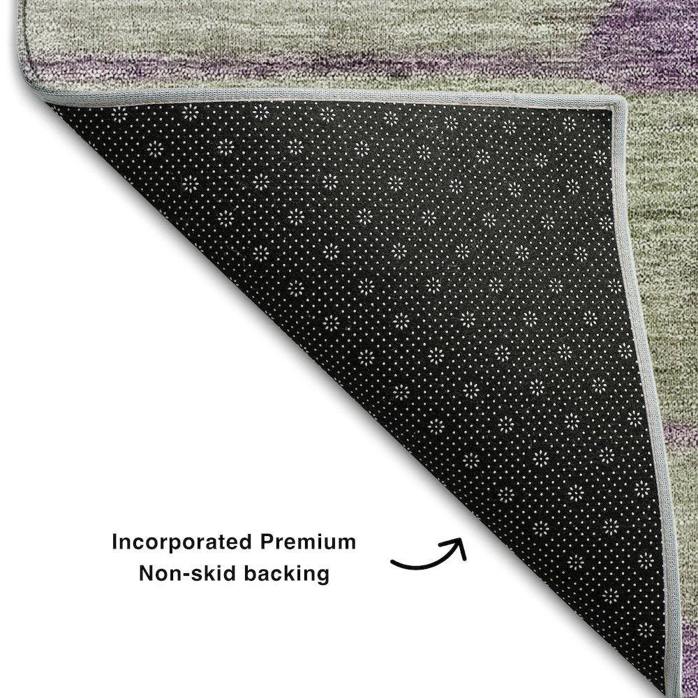 Premium Machine Washable Mayfield AMF712 Purple 2'6" x 3'10" Rug