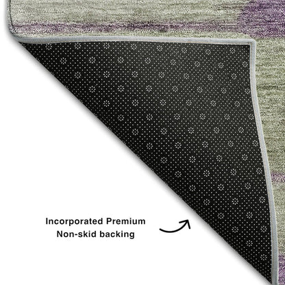Premium Machine Washable Mayfield AMF712 Purple 2'6" x 3'10" Rug
