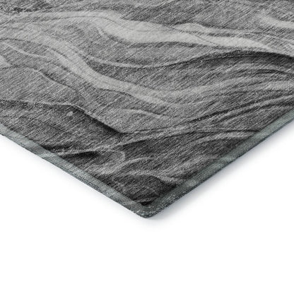 Premium Machine Washable Mayfield AMF720 Gray 2'6" x 3'10" Rug