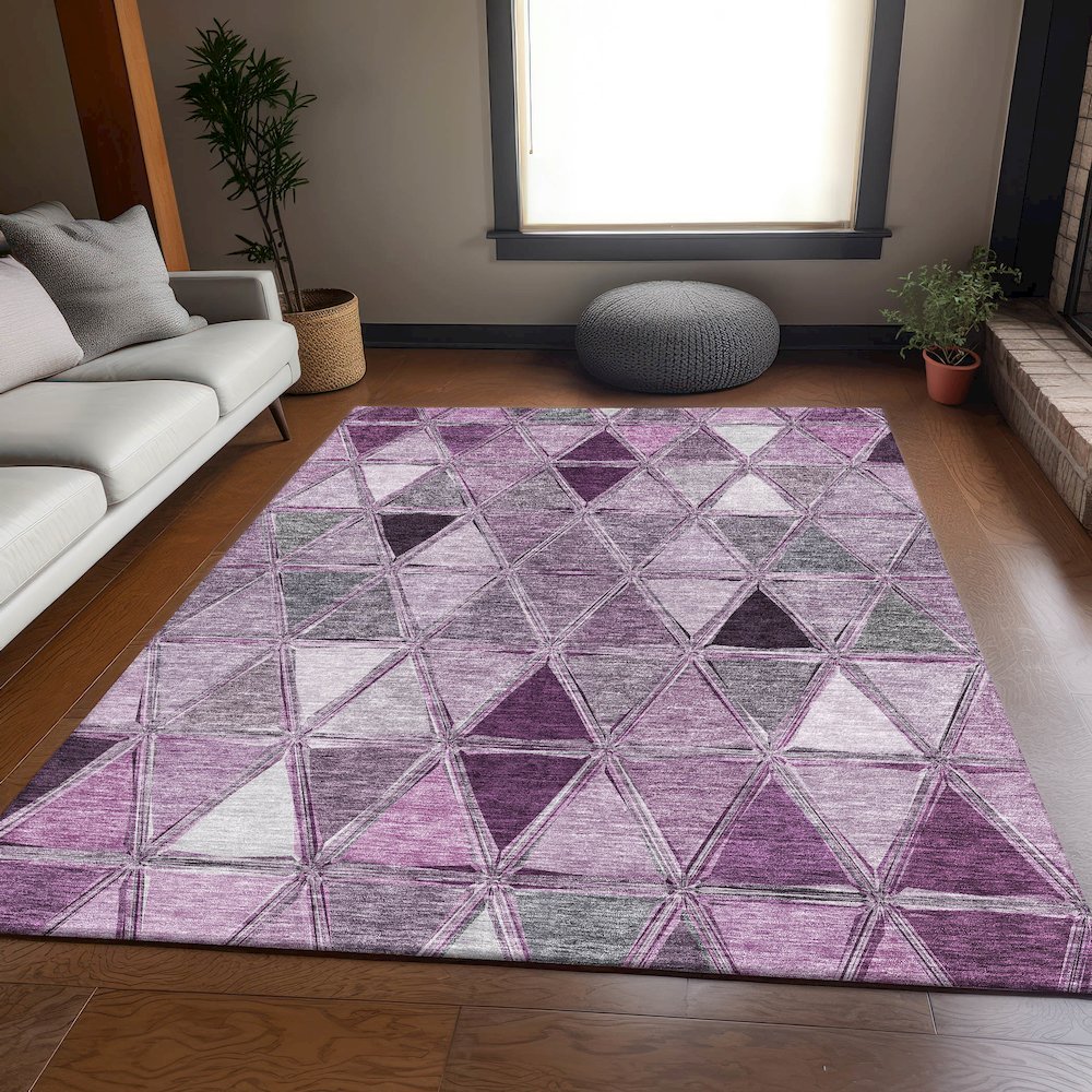 Premium Machine Washable Mayfield AMF722 Merlot 5' x 7'6" Rug