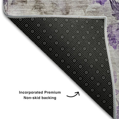 Premium Machine Washable Mayfield AMF724 Purple 2'6" x 3'10" Rug