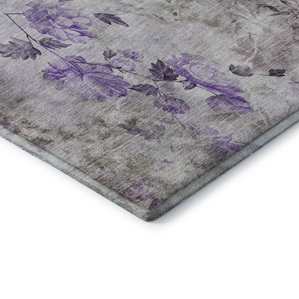 Premium Machine Washable Mayfield AMF724 Purple 2'6" x 3'10" Rug