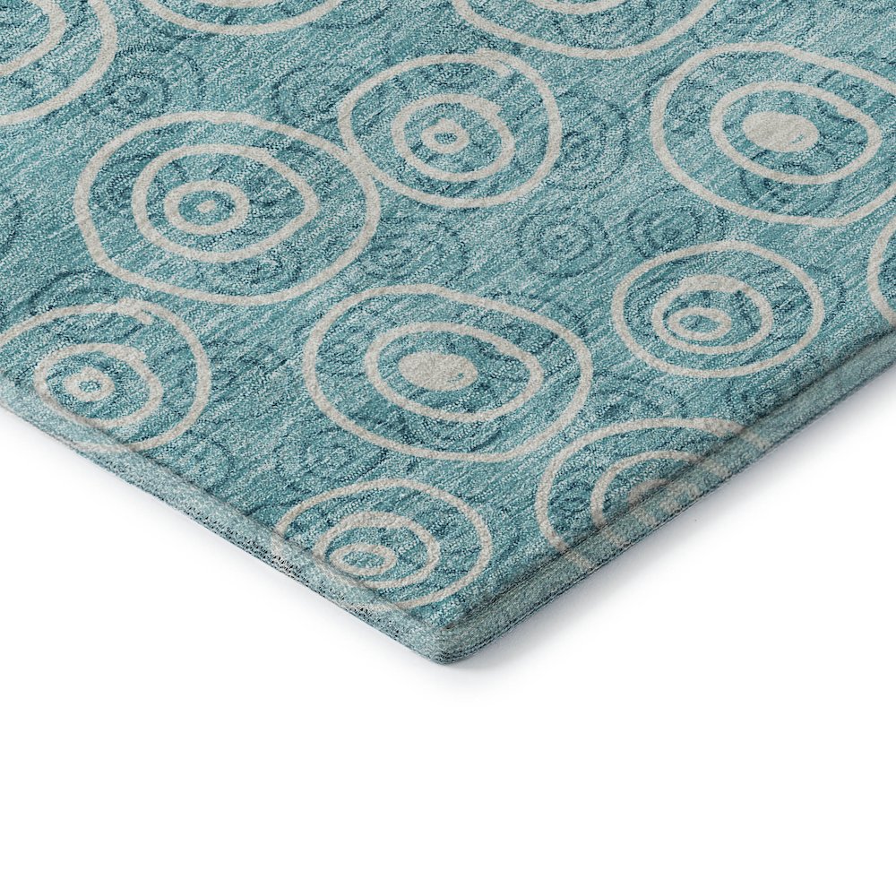Premium Machine Washable Mayfield AMF728 Teal 2'6" x 3'10" Rug