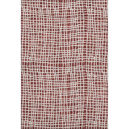 Premium Machine Washable Mayfield AMF729 Burgundy 5' x 7'6" Rug