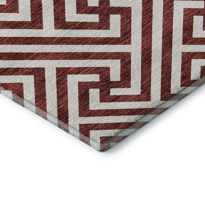 Premium Machine Washable Mayfield AMF731 Merlot 2'6" x 3'10" Rug