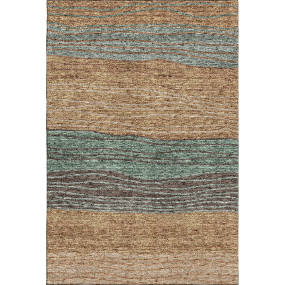 Premium Machine Washable Mayfield AMF735 Terracotta 5' x 7'6" Rug