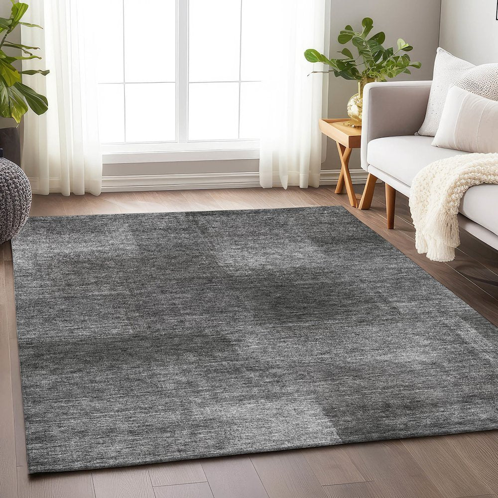 Premium Machine Washable Mayfield AMF742 Gray 5' x 7'6" Rug