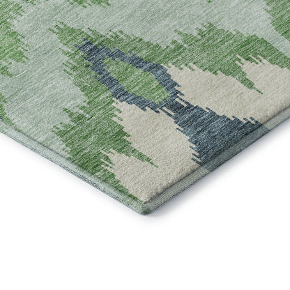 Premium Machine Washable Mayfield AMF743 Green 2'6" x 3'10" Rug