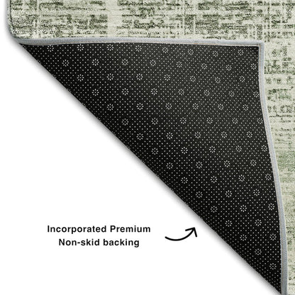 Premium Machine Washable Mayfield AMF747 Sage 2'6" x 3'10" Rug