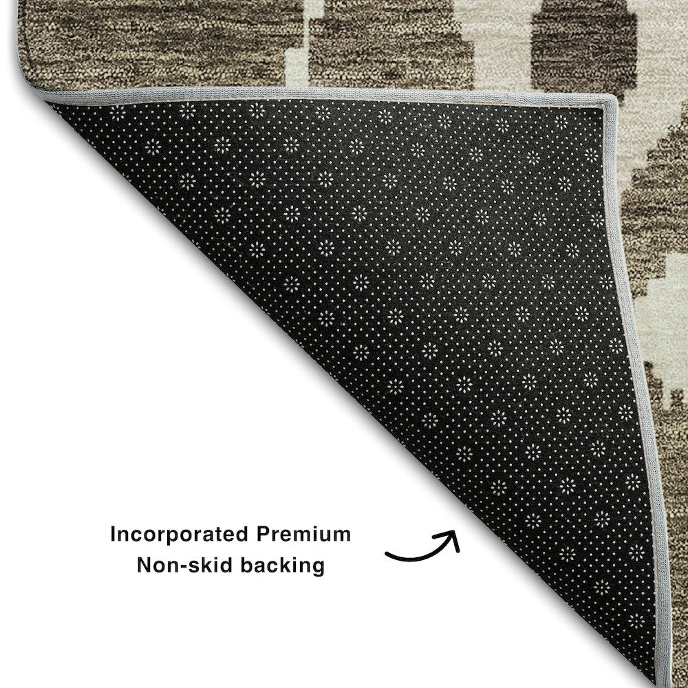 Premium Machine Washable Mayfield AMF748 Fudge 2'6" x 3'10" Rug