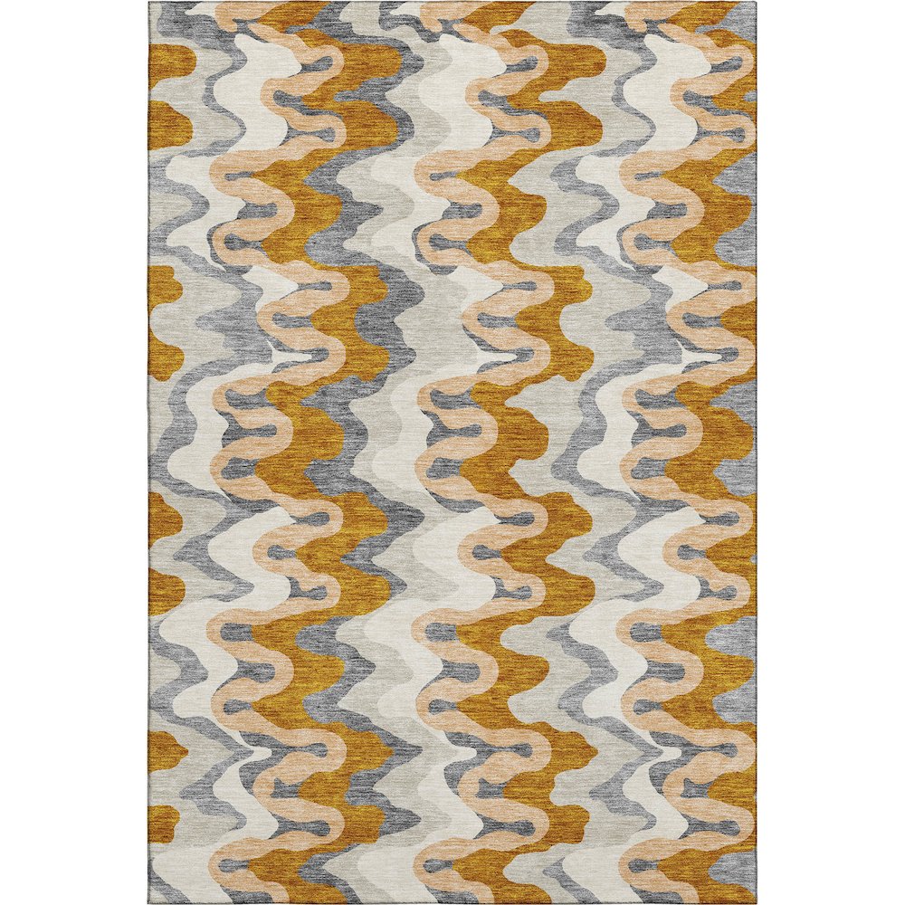 Premium Machine Washable Mayfield AMF750 Terracotta 5' x 7'6" Rug