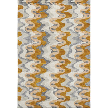 Premium Machine Washable Mayfield AMF750 Terracotta 5' x 7'6" Rug
