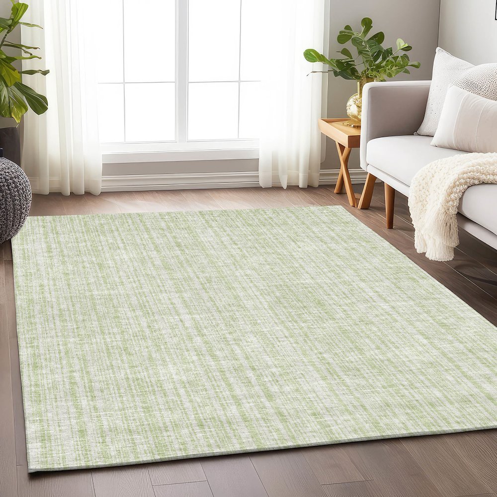 Premium Machine Washable Mayfield AMF760 Mint 5' x 7'6" Rug
