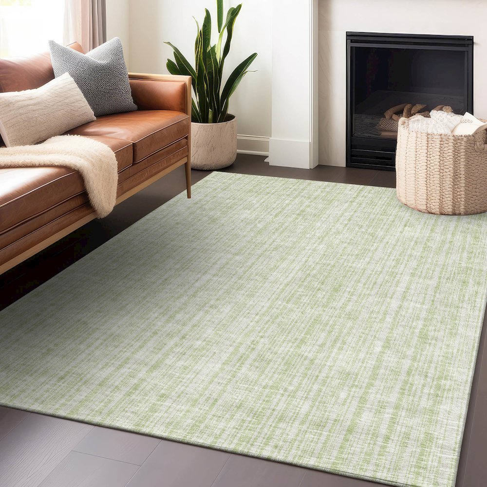 Premium Machine Washable Mayfield AMF760 Mint 5' x 7'6" Rug