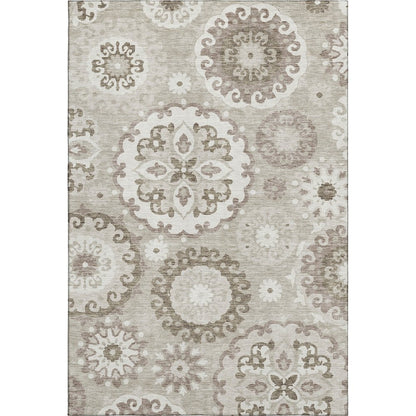 Premium Machine Washable Mayfield AMF763 Taupe 5' x 7'6" Rug