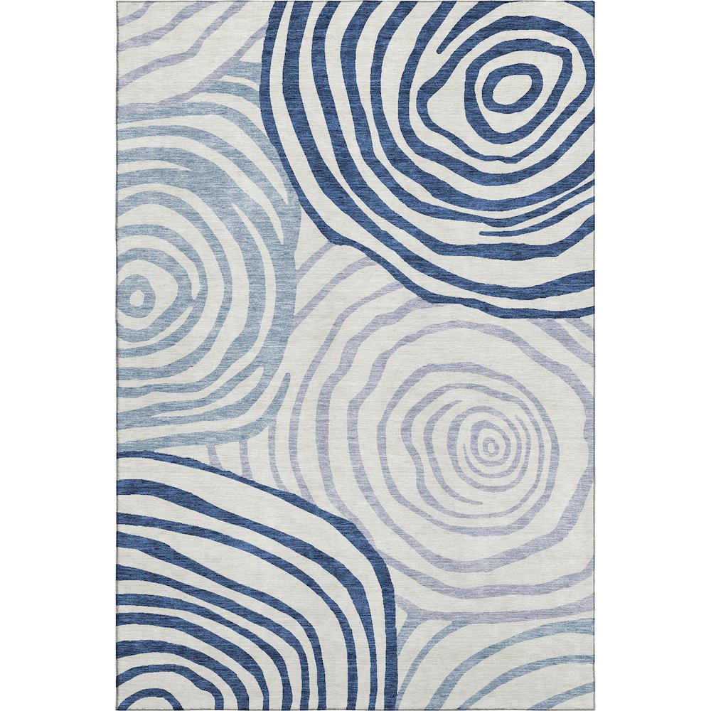 Premium Machine Washable Mayfield AMF765 Blue 5' x 7'6" Rug