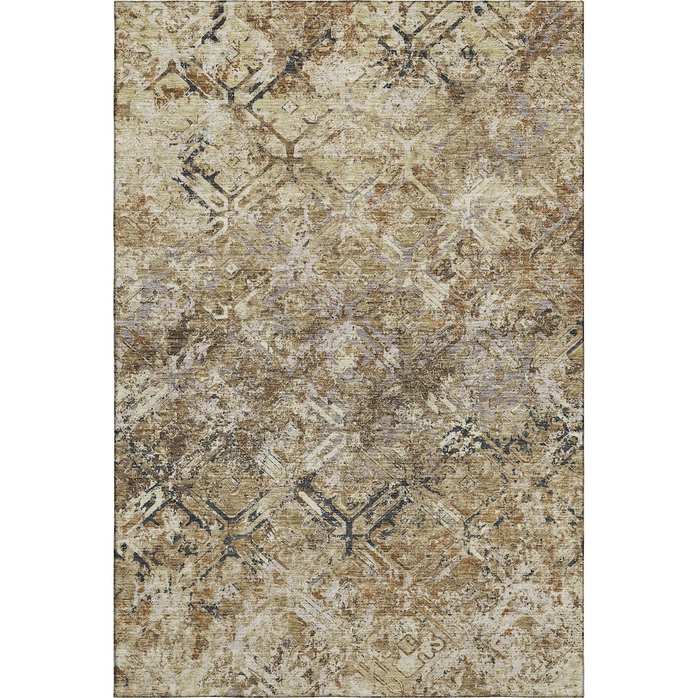 Premium Machine Washable Mayfield AMF768 Beige 5' x 7'6" Rug