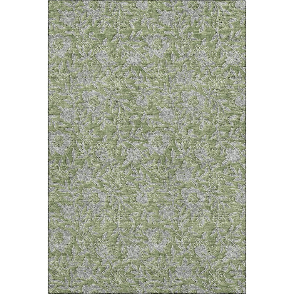 Premium Machine Washable Mayfield AMF771 Olive 5' x 7'6" Rug