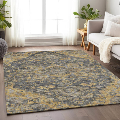 Premium Machine Washable Mayfield AMF774 Gray 5' x 7'6" Rug