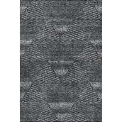 Premium Machine Washable Mayfield AMF777 Charcoal 5' x 7'6" Rug