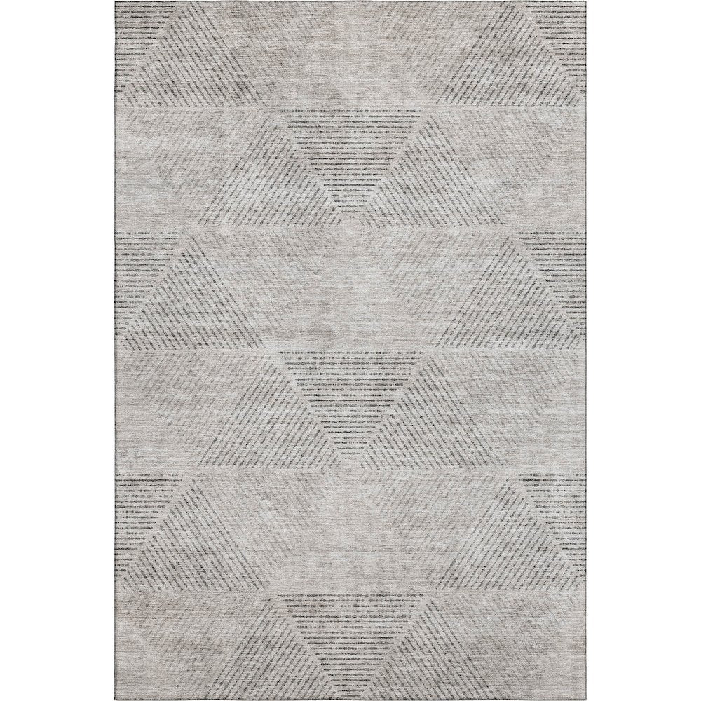 Premium Machine Washable Mayfield AMF777 Taupe 5' x 7'6" Rug