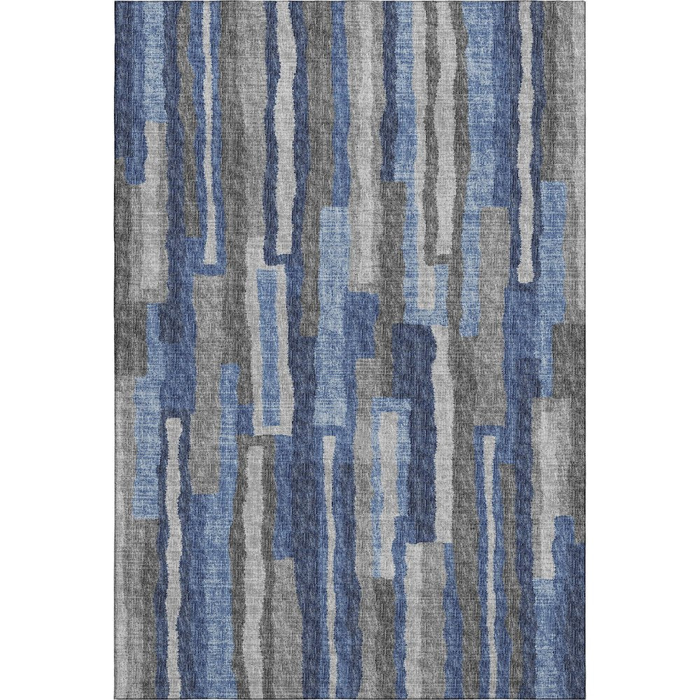 Premium Machine Washable Mayfield  Blue 5' x 7'6" Rug