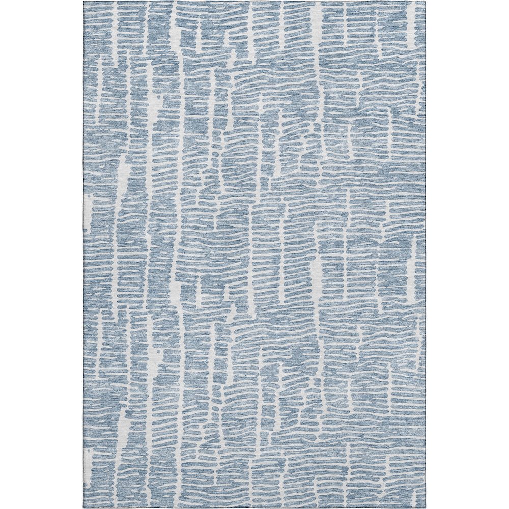 Premium Machine Washable Mayfield AMF830 Blue 5' x 7'6" Rug