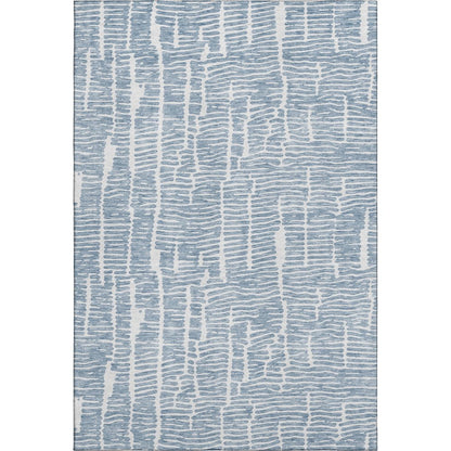 Premium Machine Washable Mayfield AMF830 Blue 5' x 7'6" Rug