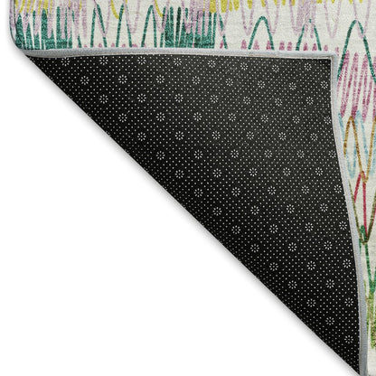 Premium Machine Washable Mayfield AMF850 Green 2'6" x 3'10" Rug