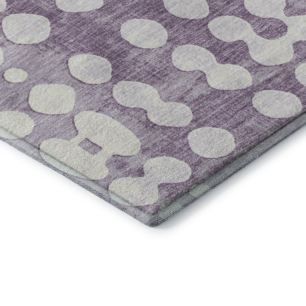Premium Machine Washable Mayfield AMF869 Purple 2'6" x 3'10" Rug