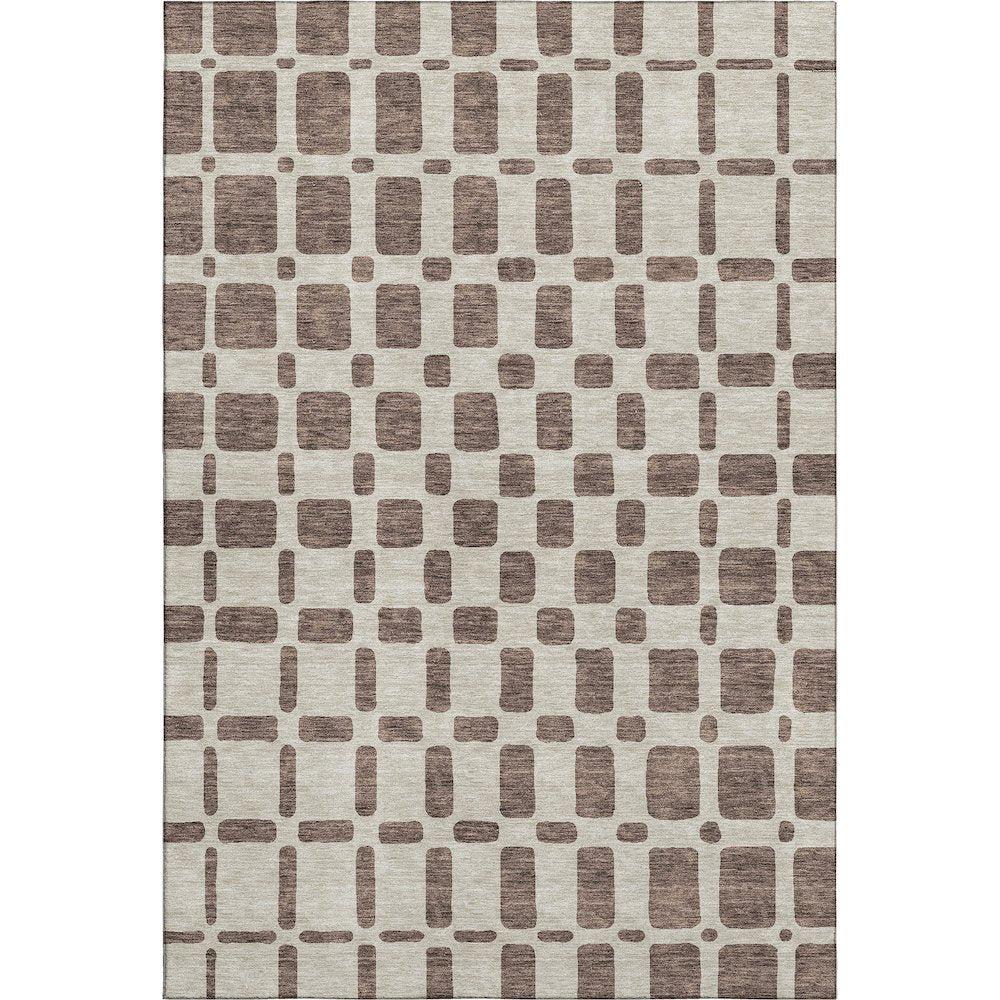 Premium Machine Washable Mayfield AMF871 Brown 5' x 7'6" Rug
