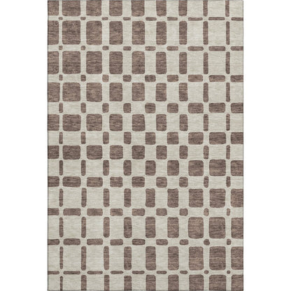 Premium Machine Washable Mayfield AMF871 Brown 5' x 7'6" Rug