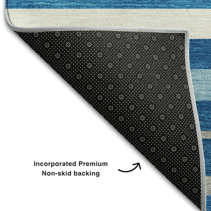 Premium Machine Washable Mayfield AMF879 Denim 2'6" x 3'10" Rug