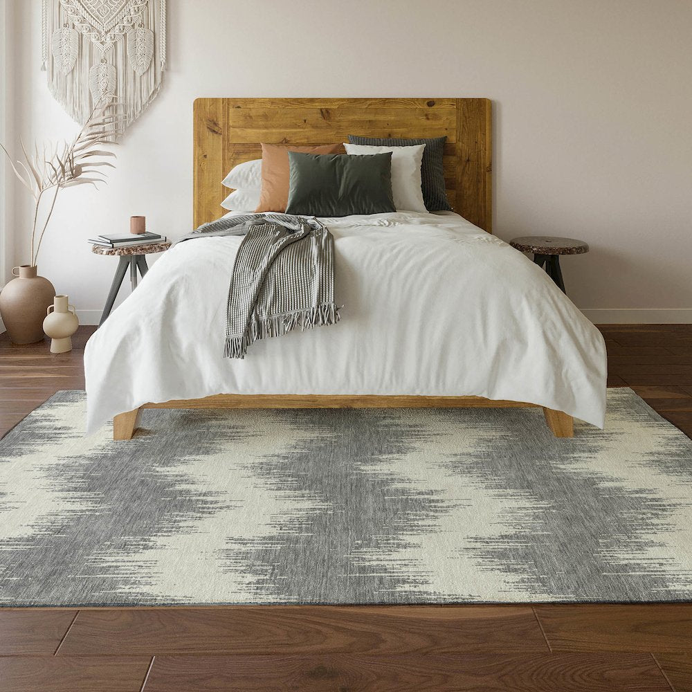 Premium Machine Washable Mayfield AMF880 Gray 5' x 7'6" Rug
