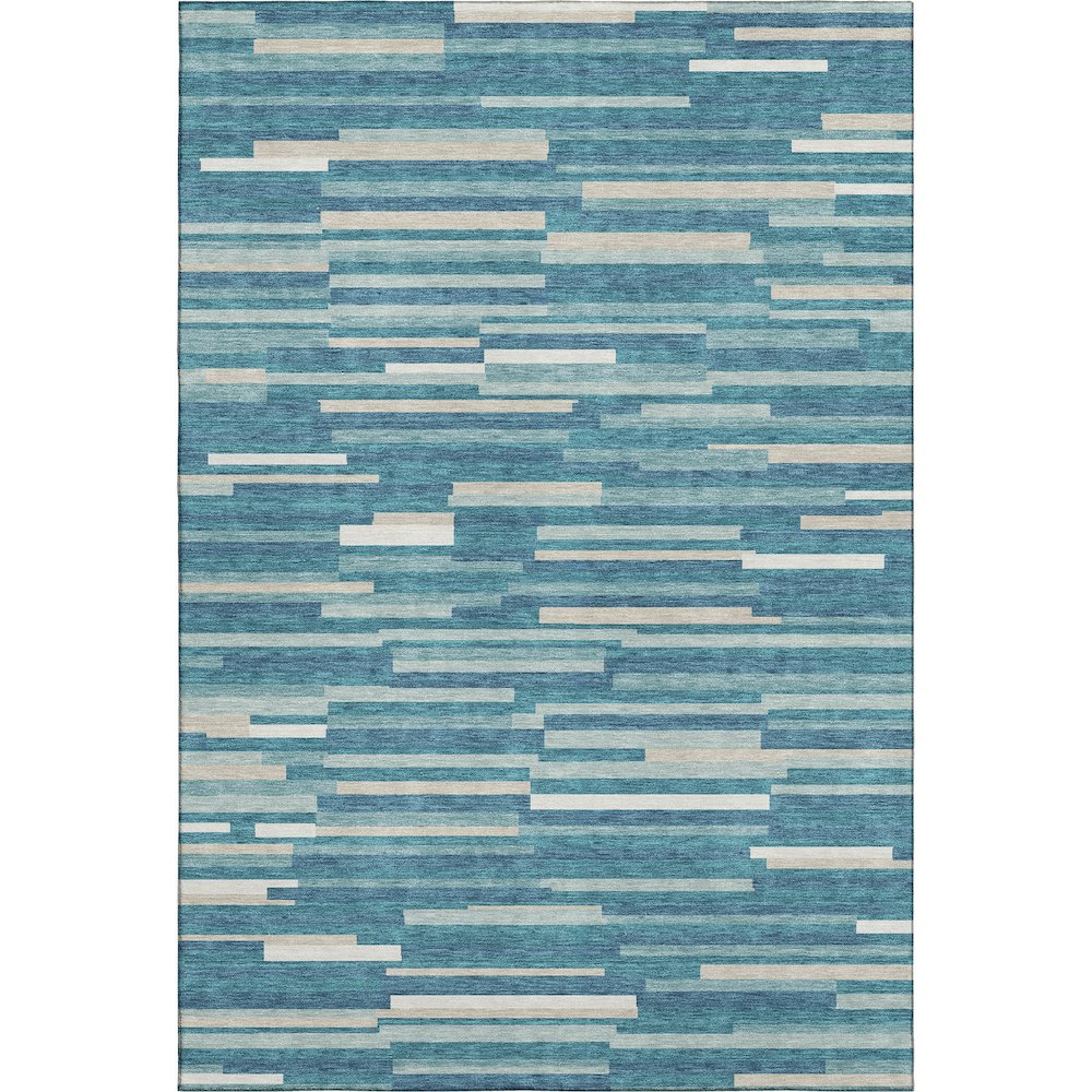 Premium Machine Washable Mayfield AMF894 Teal 5' x 7'6" Rug
