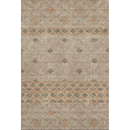 Premium Machine Washable Mayfield AMF898 Brown 5' x 7'6" Rug